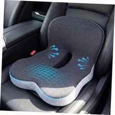 Memory Foam Car Seat Cushion   Ergonomic Driver Seat Cushion for Dark Gray
