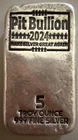 5 Troy Ounce  Silver Bullion bars .999 No Reserve