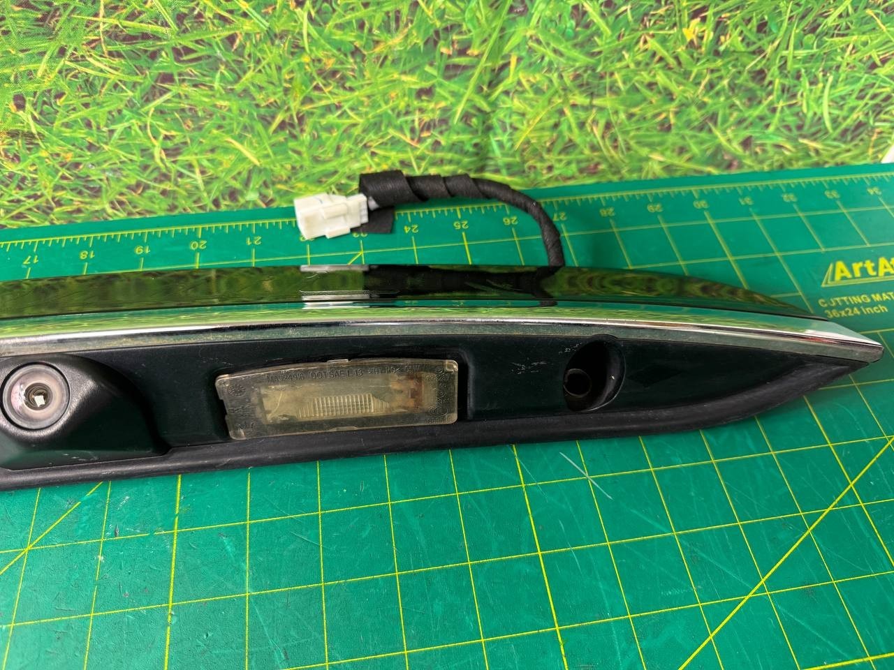 14-17 Maserati Ghibli S Rear Trunk Lid Parking Camera Molding Panel Assembly OEM