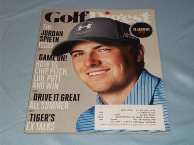 2015 JULY GOLF DIGEST MAGAZINE - JORDAN SPIETH FRONT COVER - H 15425