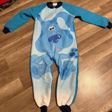 Vintage Super Rare 1999 Blues Clues Big Face Pajamas One Piece Set 6-7 MINT  OG
