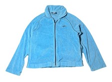 Vintage 70s 80s Nike Velour Track Jacket Women  s Large Embroidered Logo Y2k Rare