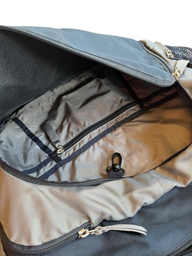 Jansport Messenger Laptop Backpack Blue Shoulder Strap Adjustable Buckle Flap - Picture 4 of 7