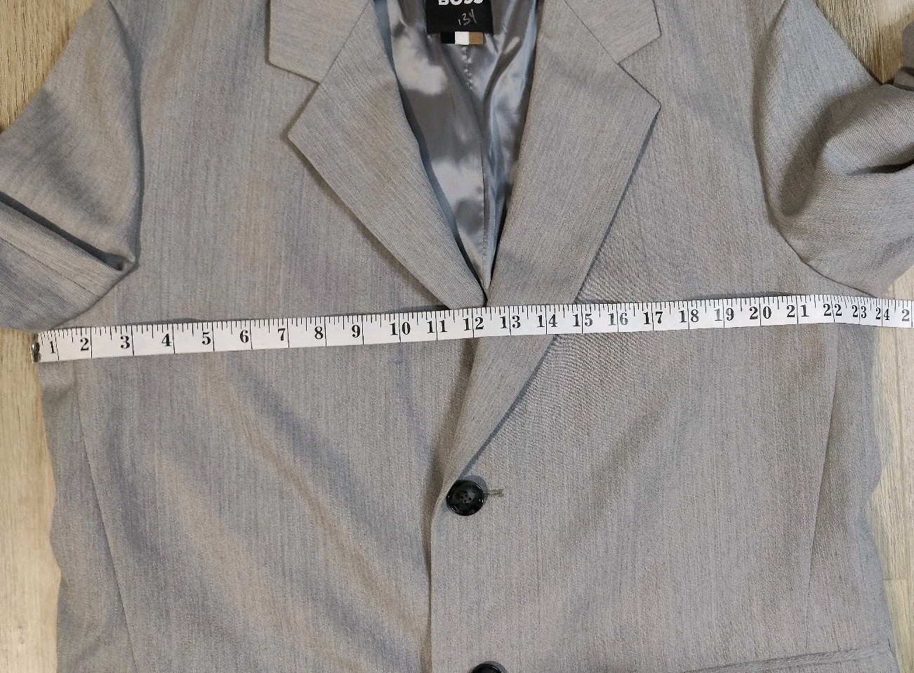 Hugo Boss Mens Light Gray 100% Wool Overcoat Topcoat Size 40R thumbnail 10