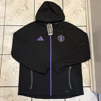 New Adidas Manchester United Tiro 25 Competition VIS Tech Jacket Men s XL JV5351
