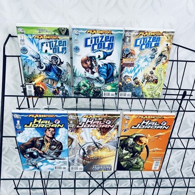 Flashpoint Hal Jordan 1-3 and Citizen Cold 1-3 Sets Lot 2011 Green Lantern