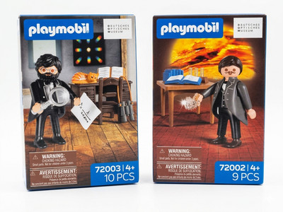 Playmobil 72002 & 72003 Otto Schott &  Ernst Abbe limitierte Sonderfigur NEU OVP