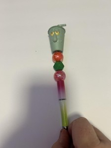 Cartoon Cup Head Beaded Ballpoint Pen Pink Green Black Ink Cute Novelty