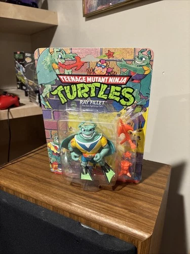 1990 Vintage Playmates Teenage Mutant Ninja Turtle Ray Fillet Action Figure Toy