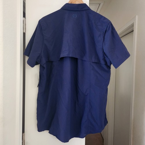 NUOVA camicia pesca Magellano donna XL blu con bottoni ventilata traspirante - Foto 2 di 10