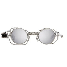 Kuboraum Mask Z50 SI MACHINERY Gafas de sol plateadas Unisex Nuevas Auténticas