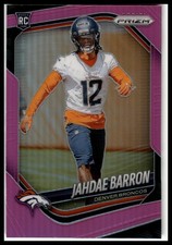 2025 Panini Prizm #350 Jahdae Barron Pink