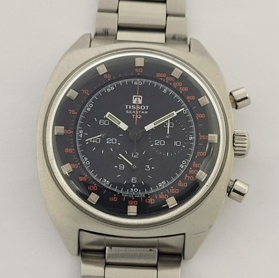 Tissot Seastar Chronograph Lemania 871 Handaufzug Stahl Herrenuhr 70er