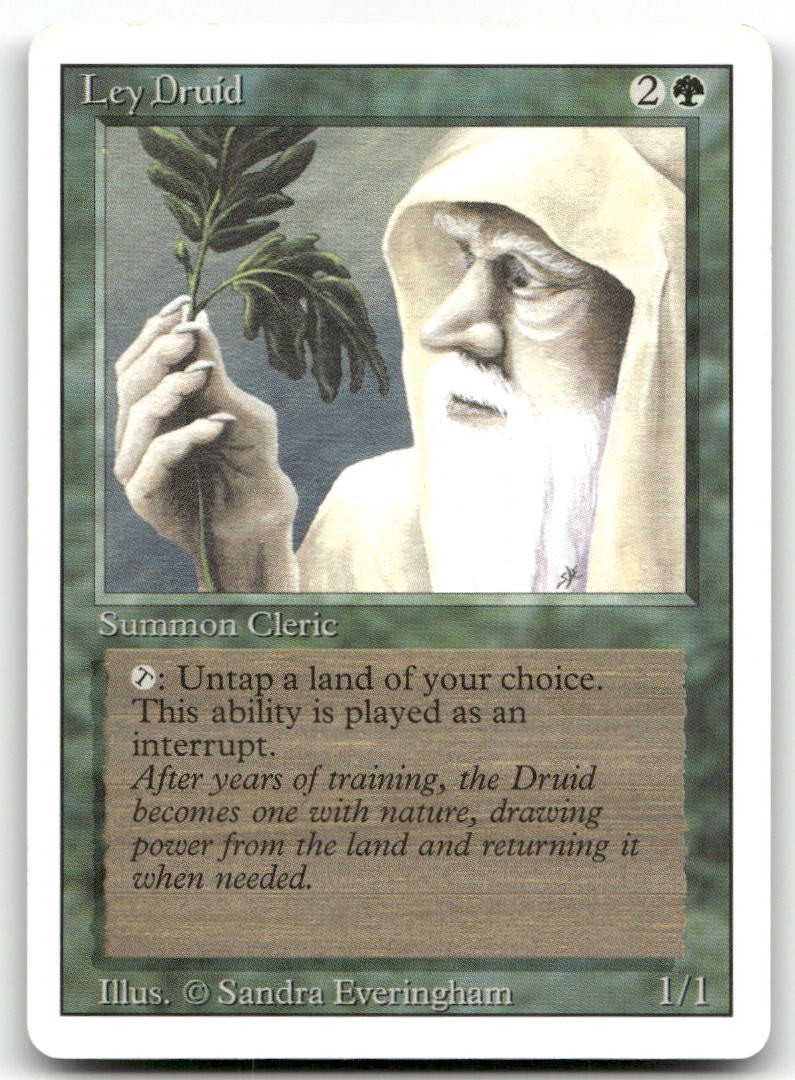 Ley Druid (LP) Revised Edition 3ED Magic MTG