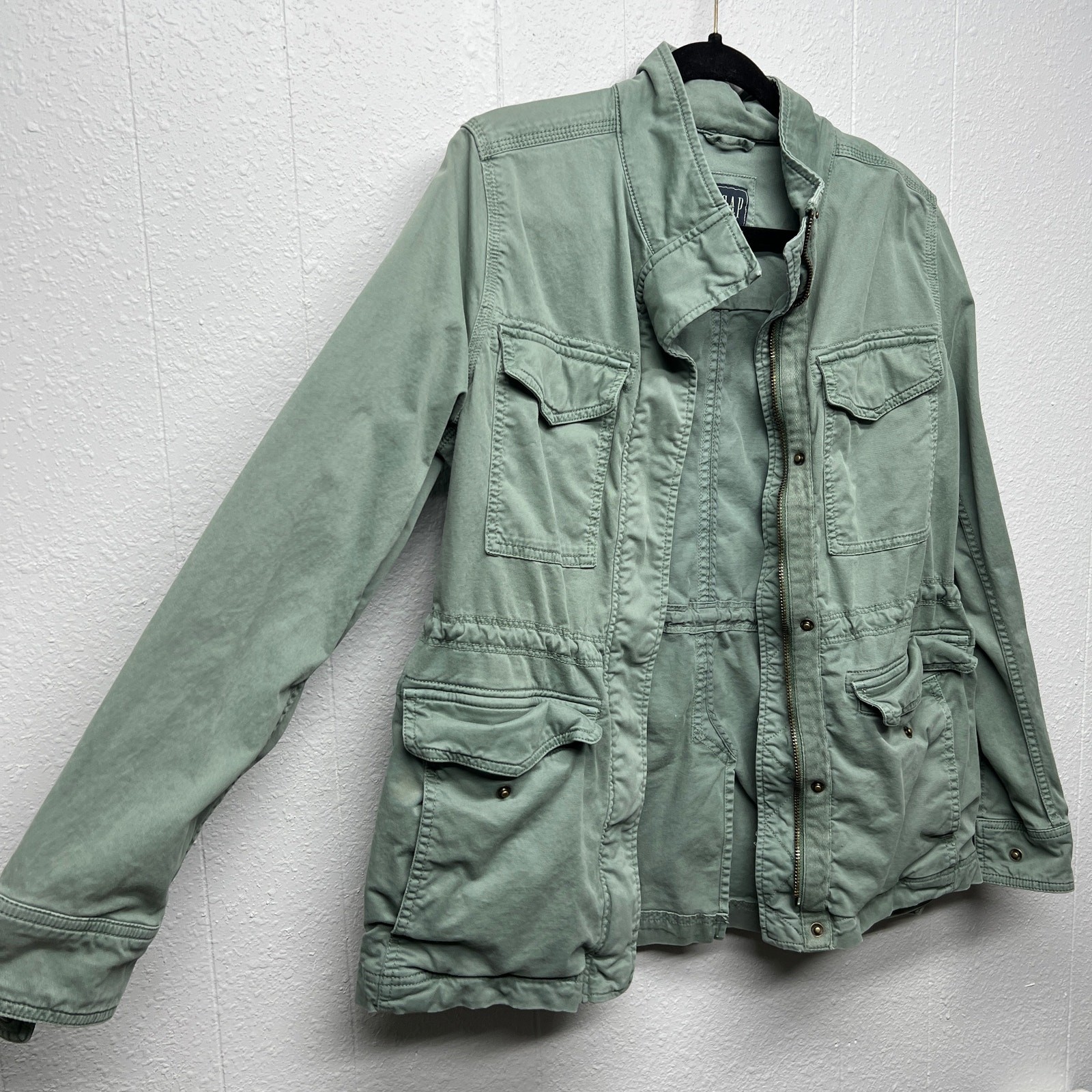 Gap Utility Full Zip Button Down Jacket Womens Sm… - image 5