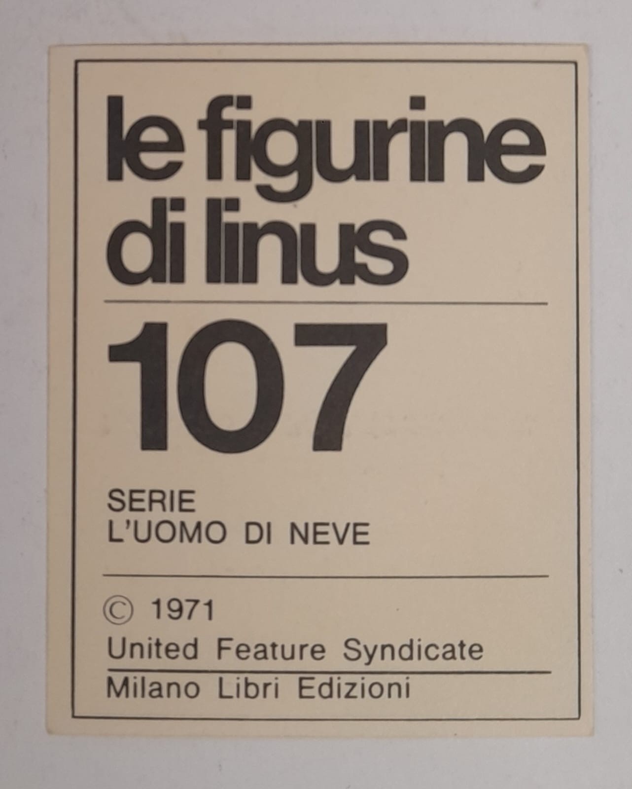 Figurine di Linus - Milano Libri Edizioni 1971 foto 5