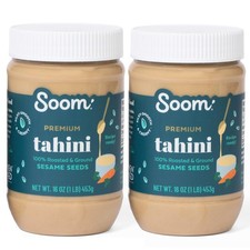 Soom Foods Ground Premium Sesame Tahini Paste 16oz 2 16 Ounce Pack of 2
