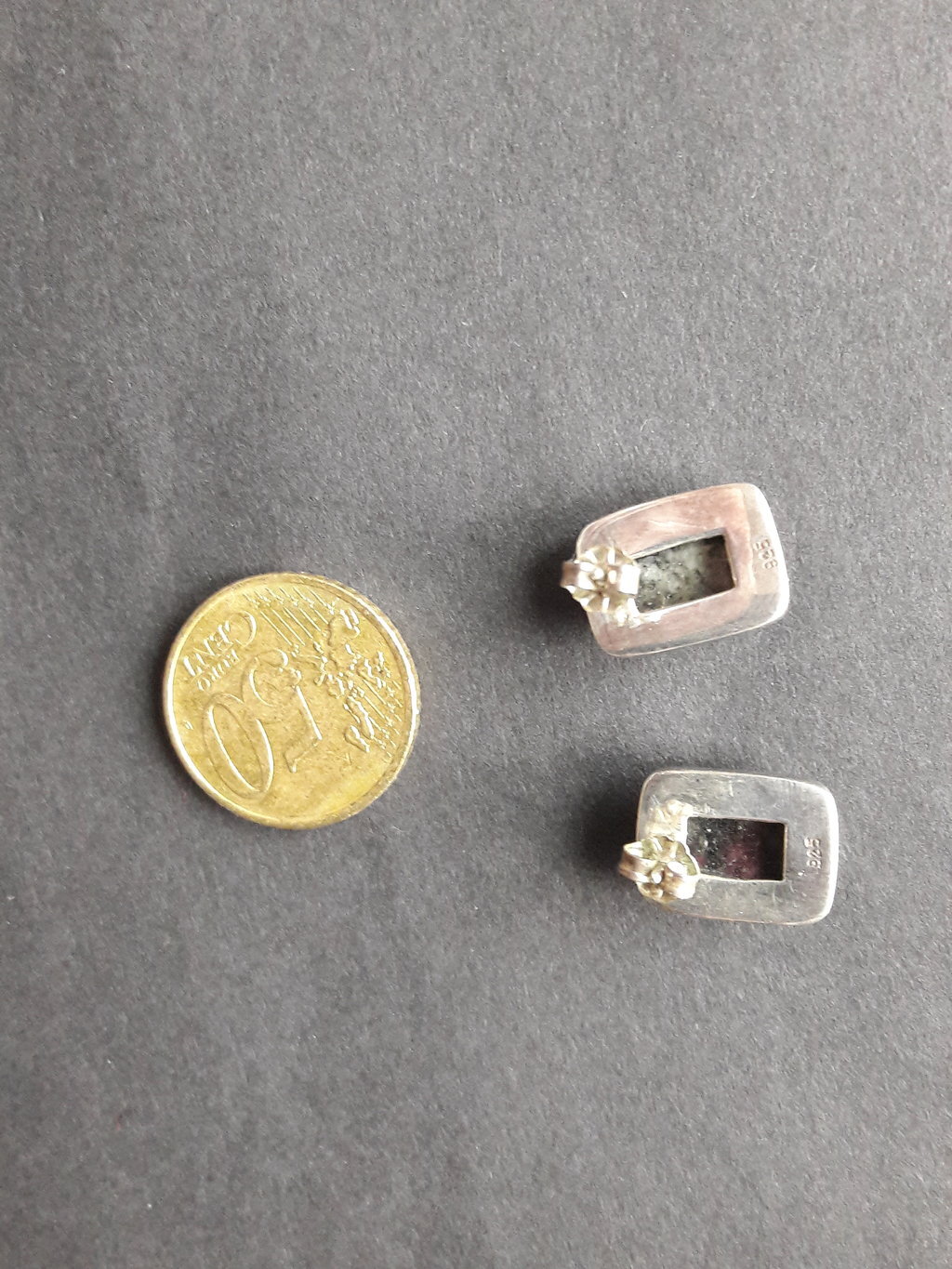 Beautiful earrings silver 925, set with ruby zois… - image 3