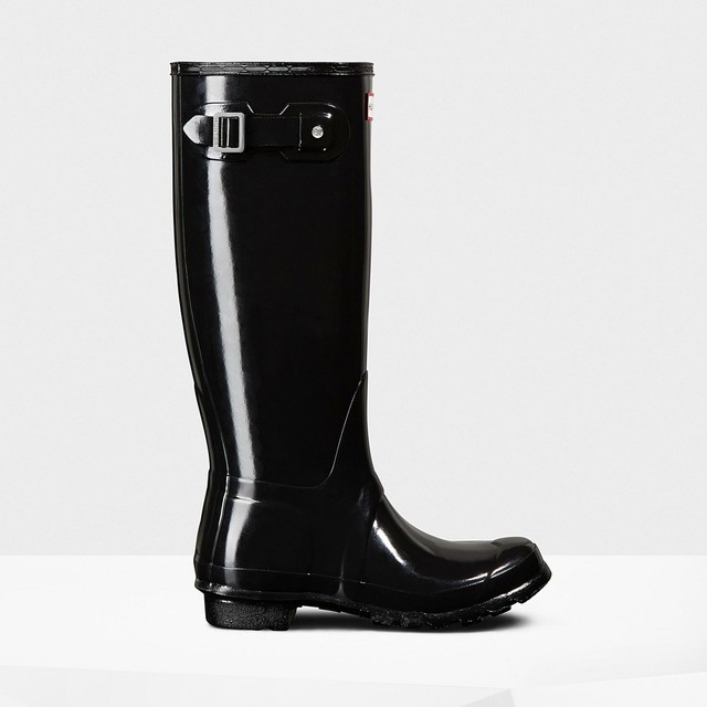 womens hunter original block heel chelsea yard snow wellingtons boots