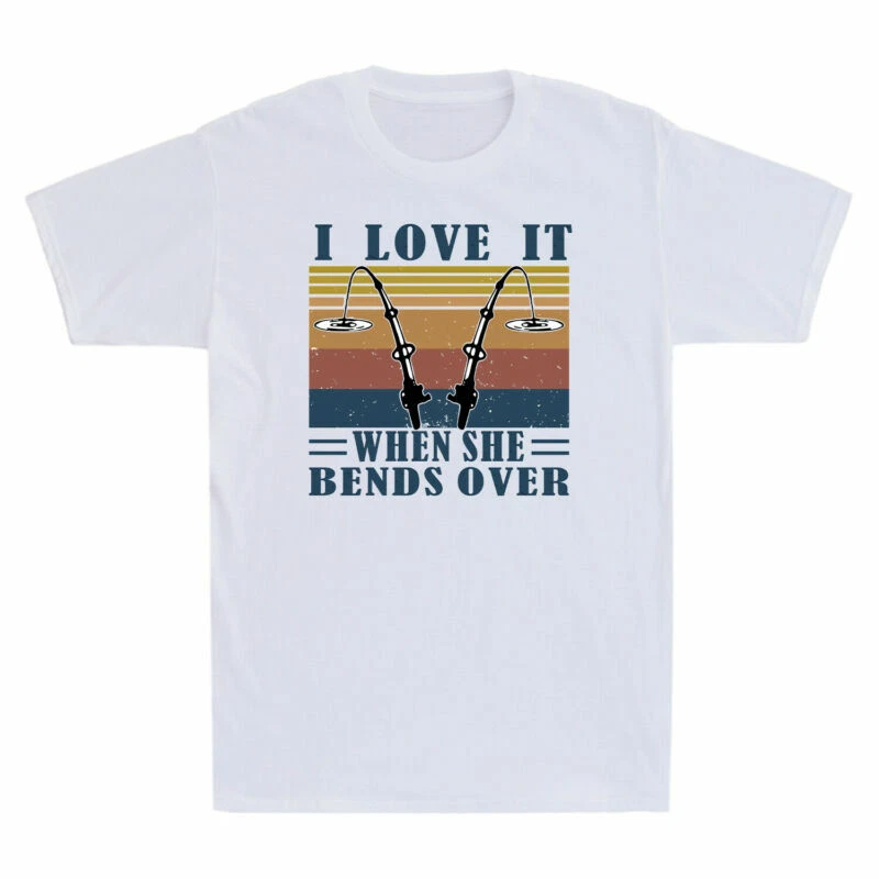 Fishing Tee When It Over I Bends Love Men's She Cotton Funny Vintage T-Shirt
Opens in a new window o