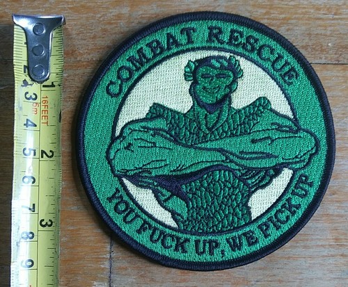USAF ~ Pararescue PJ's ~ Combat Rescue Green Giant ~ You F Up Air Force PATCH - Picture 3 of 6