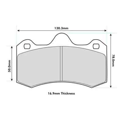 Ferodo DS2500 Brake Pads To Suit AP Racing CP6600 Calipers
