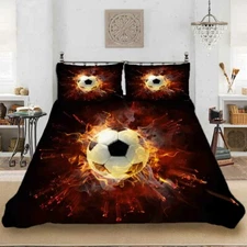 Football Play Line 3D Printing Duvet Quilt Doona Covers Pillow Case Bedding Sets