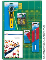 Prym Starter Set Patchwork Rollschneider Scheiderunterlage Lineal Nadeln 651447