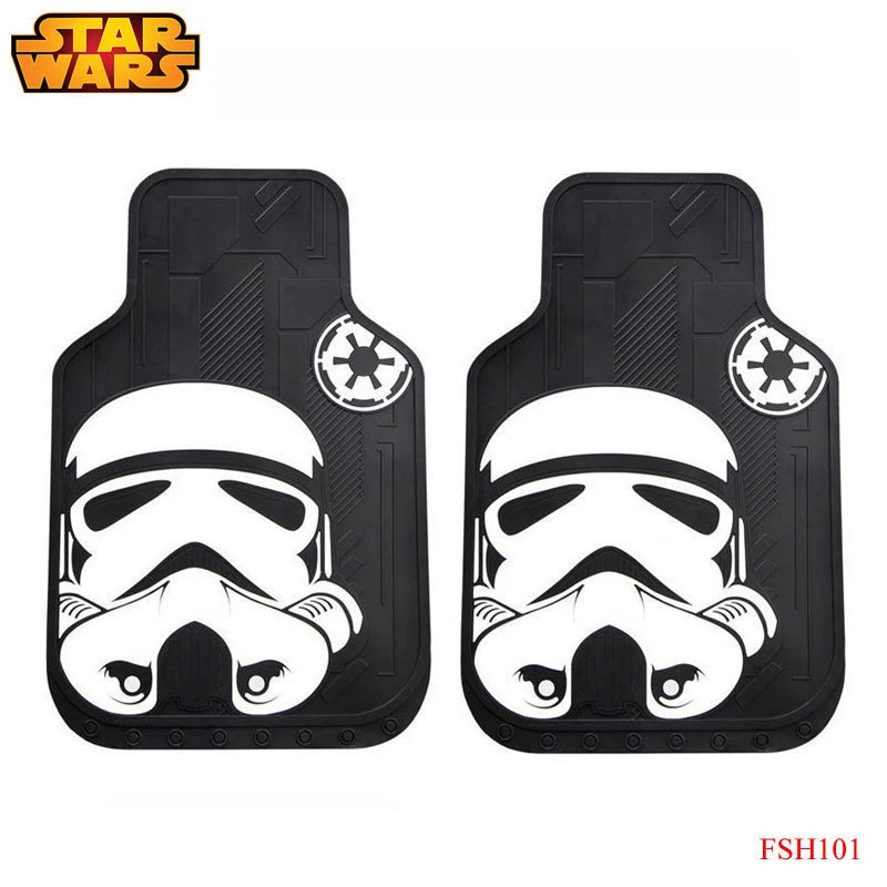 New 5pc Star Wars Storm Trooper Car Truck Front Rubber All Weather Floor Mats Foto 2 de 2
