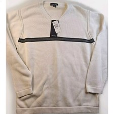 Men's Nautica Crew Neck 100 Cotton Knit Sweater Striped Size XL NWT