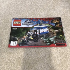 Lego Jurassic World Building Instructions Manual Books Lot 75941 75915 75917