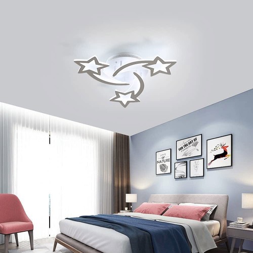Dimmerabile Plafoniera da Soffitto LED Lampadario con Telecomando Soggiorno - Foto 8 di 14