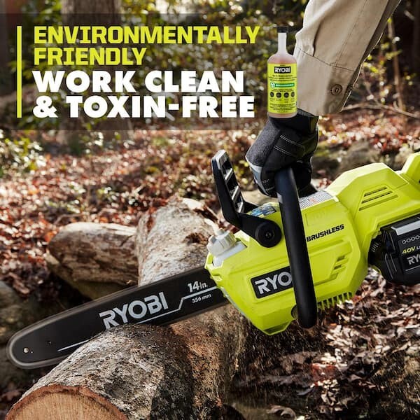 RYOBI • Biodegradable Bar & Chain Lubricant • Chainsaw Oil • • 24 oz