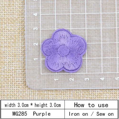 Rose Gänseblümchen Blume Aufnäher bestickt Bügeln/Aufnähen Applikation zum Selbermachen Abzeichen Sammelalbum - Bild 29 von 43