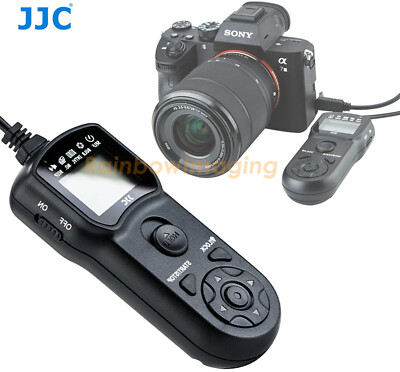 JJC Intervalometer LCD Time Lapse Timer Remote for SONY A6500