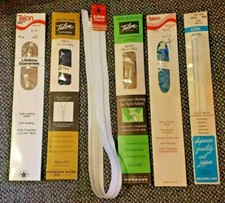 Vintage Zippers Lot of (6) Made in USA (one Japan) ~ NIP ~ Various Colors/Sizes