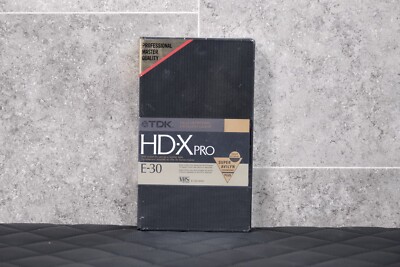 TDK HD-X PRO E-30 VHS Videocassette Video Kassette Cassette #v1
