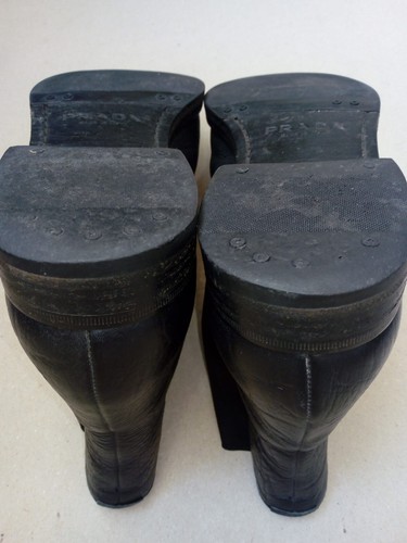 Prada Originale Stivale Uomo,n.41,5,pelle colore nero.Usate,in buono stato - Foto 6 di 8