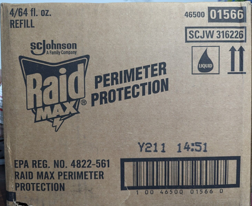 Case of 4 Raid Max Pest Bug Control Perimeter Protection In/outdoor 64oz Refill - Picture 3 of 3