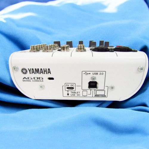 YAMAHA AG06 6ch Live Streaming Mixer White AG 06 AG06 from Japan Used JP EX - Picture 7 of 7