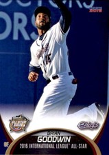 2016 International League All-Stars Choice #30 Brian Goodwin Rocky Mount NC Card