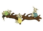 BUNNY RABBIT TRIO WALL HOOK - WALL HANGER
