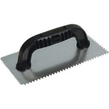 (2-pk) QLT 1/8 In. Square Notched & 1/8 In. Flat V-Notched Trowel Model: 16220