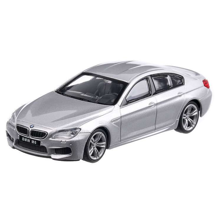 CMC TOY 1:43 BMW M6 Gran Coupe Silver F06 6 Series 2015 Pull