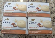 Dole 4 Pack Shea Butter Moisturizing Cream Soap Beauty Bar 3.75 oz each