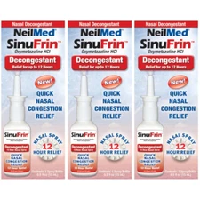 3 Pack - NeilMed SinuFrin Nasal Decongestant Spray 15mL (0.5fl oz) Each