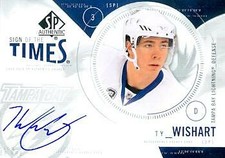 Ty Wishart autographed Hockey Card 2010 Upper Deck Sign of The Times #St-TW