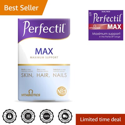Max Beauty Support - 84 Fruit Punch Tablets for Skin, Hair & Nail Care
