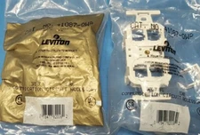 Leviton, 41087-QWP, SAN NO 002 , 4-Port, White (2pcs)