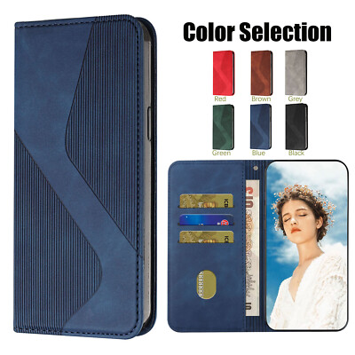 For iPhone 17 Pro Max 16 15 14 13 12 11 7 Magnetic Leather Flip Card Wallet Case
